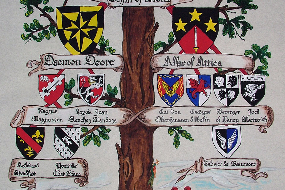 Image of a heraldic tree